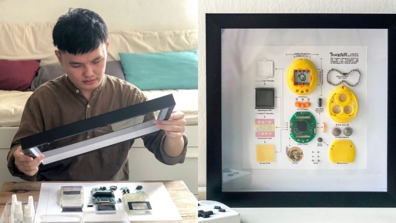 Jonge M'siaanse kunstenaar deconstrueert nostalgische technologie en verandert het in ingelijste kunst voor de kost