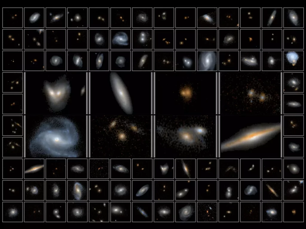 Hubble's grootste nabij-infraroodafbeelding helpt astronomen 10 miljard jaar in het verleden van sterrenstelsels te zien