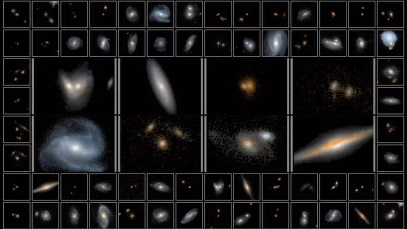 Hubble's grootste nabij-infraroodafbeelding helpt astronomen 10 miljard jaar in het verleden van sterrenstelsels te zien